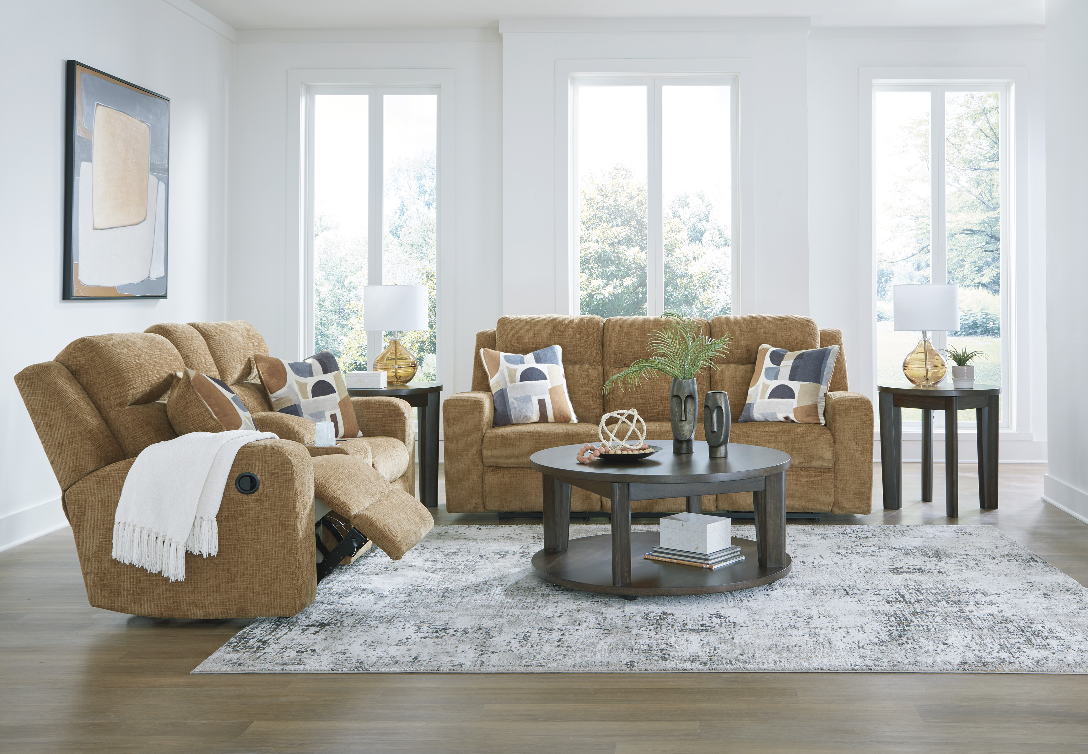 Sofa and loveseat set at Superior Rent To Own.